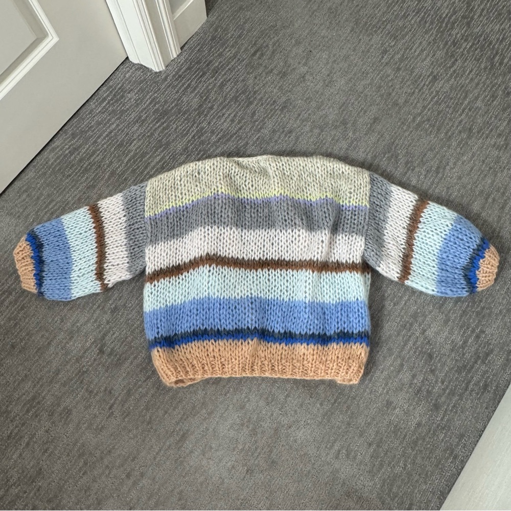 NEW MAIAMI Striped Galore Cardigan Sweater - Cool Breeze, Size S/M - Picture 6 of 7